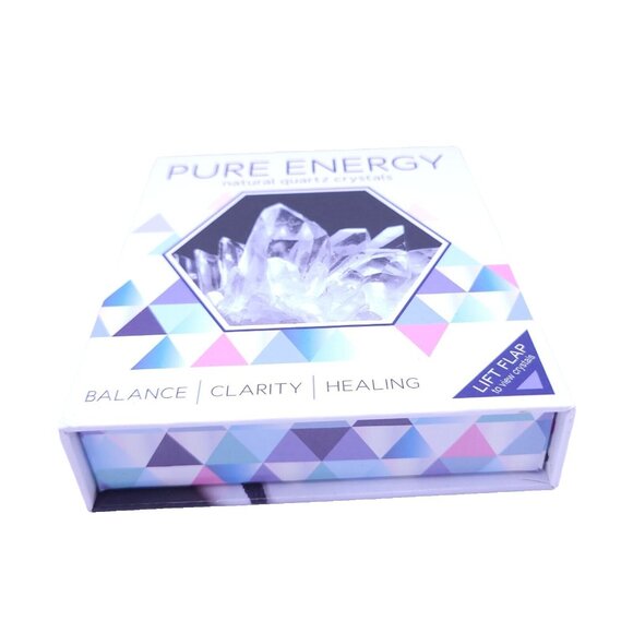 Pure Energy Natural Quartz Crystals Healing Meditation Satchel Natural Stones - Picture 2 of 8